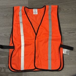 Body Guard Safety Gear Vest HV020 One Size NWOT 1050069 Non-Certified Orange/Blk